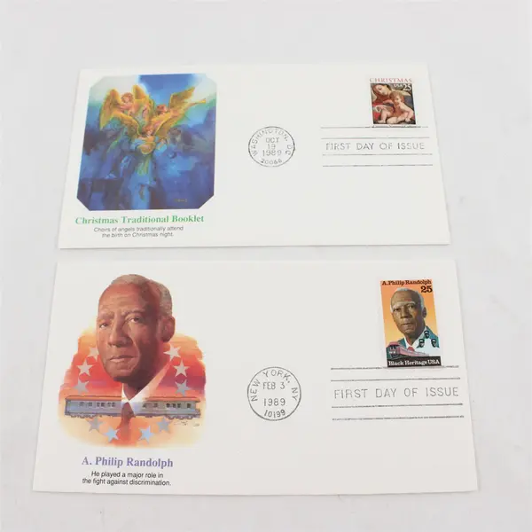 Lot Of 12 Mixed Stamp 1989 First Day Covers Fleetwood Cachet