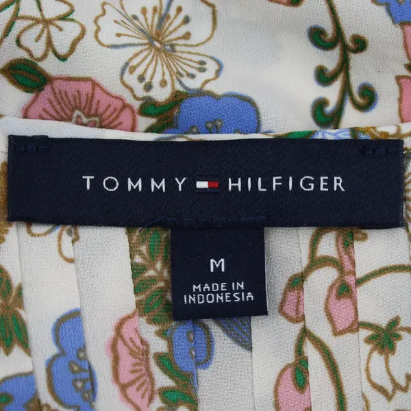 Tommy Hilfiger Floral V-Neck 3/4 Sleeve Blouse Size M