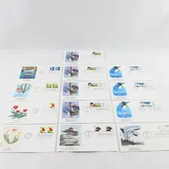 Lot Of 13 Mixed Stamp 1991 Fleetwood First Day Covers