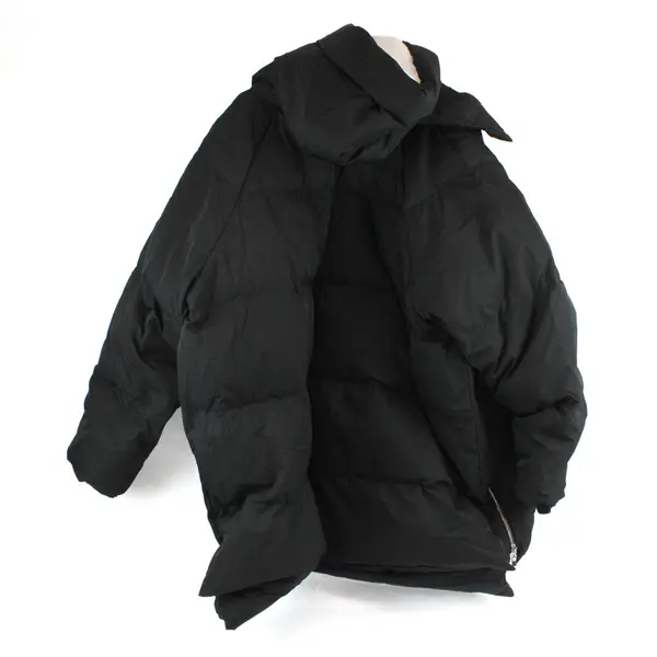 Orolay Black and Orange Zip-Up Down Winter Jacket Women's 4X