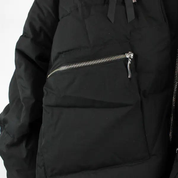 Orolay Black and Orange Zip-Up Down Winter Jacket Women's 4X