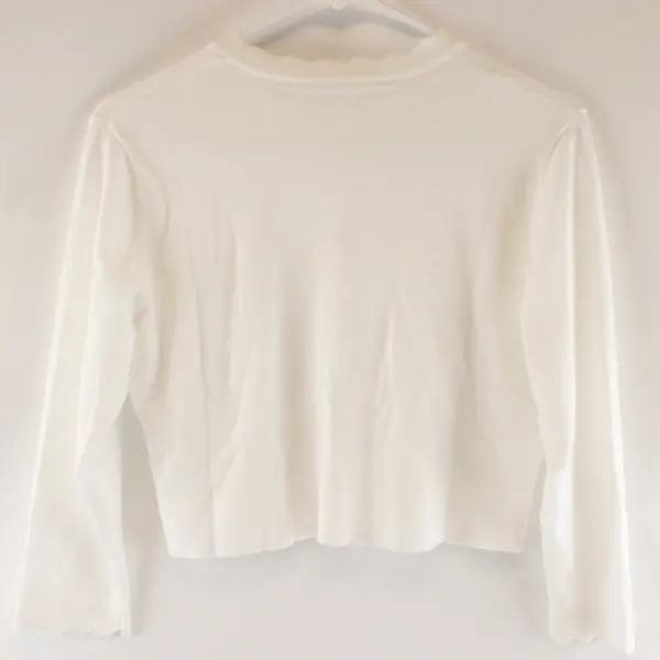 NorthStyle Women's Sweater Cardigan Button Long Sleeve Knit Size PS - White