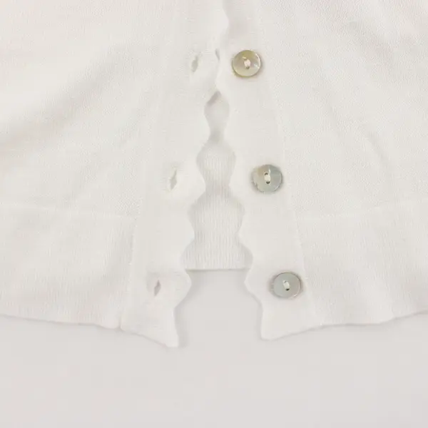 NorthStyle Women's Sweater Cardigan Button Long Sleeve Knit Size PS - White