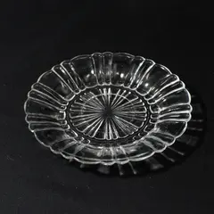 1930s Anchor Hocking Old Cafe Clear Glass Saucer
