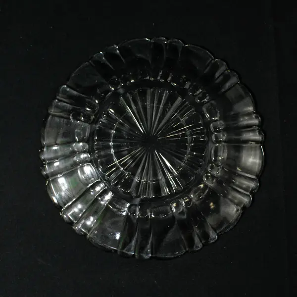1930s Anchor Hocking Old Cafe Clear Glass Saucer