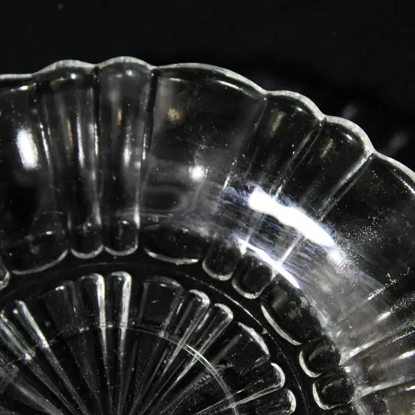 1930s Anchor Hocking Old Cafe Clear Glass Saucer