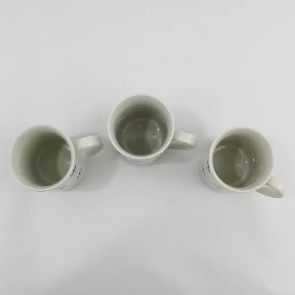Set of 3 Avon Fresh Flowers Stoneware Coffee Mugs