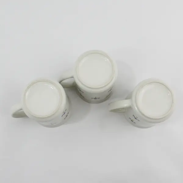Set of 3 Avon Fresh Flowers Stoneware Coffee Mugs