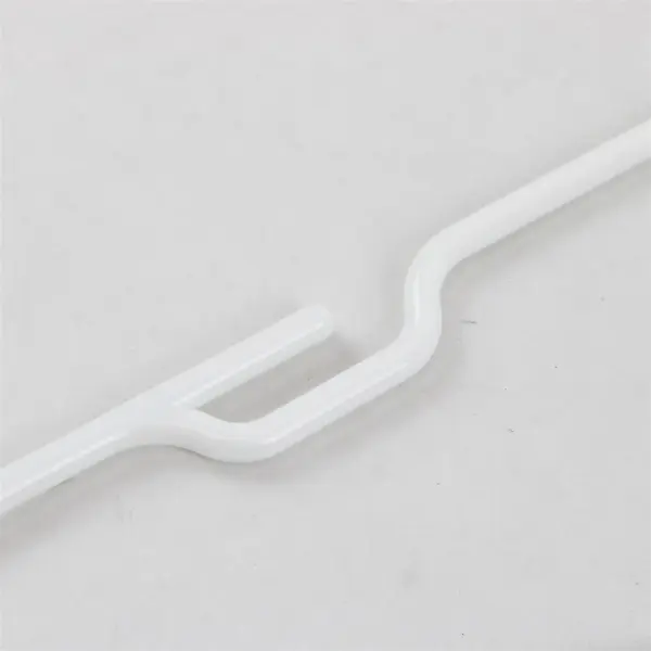 Lot of 10 White Plastic Clothes Hangers Shirts Pants Closet Organization
