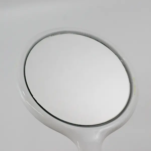 Freddi Ceramics Japan White Ceramic Hand Mirror