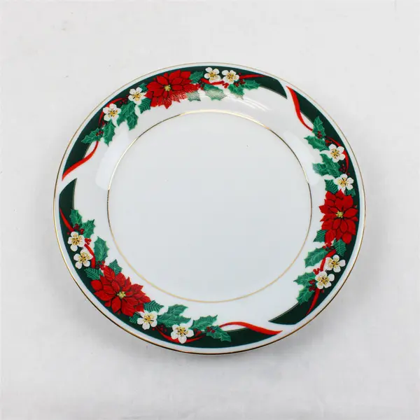 Tienshan Deck the Halls 16 Pc Dinner Set Service for 4 Plates Cups Saucers