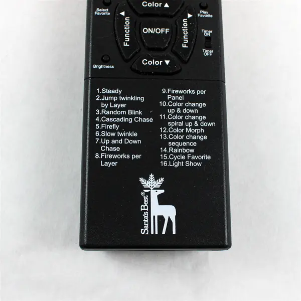 Santa's Best Christmas Tree Remote Control 137ITR5-1701B1W