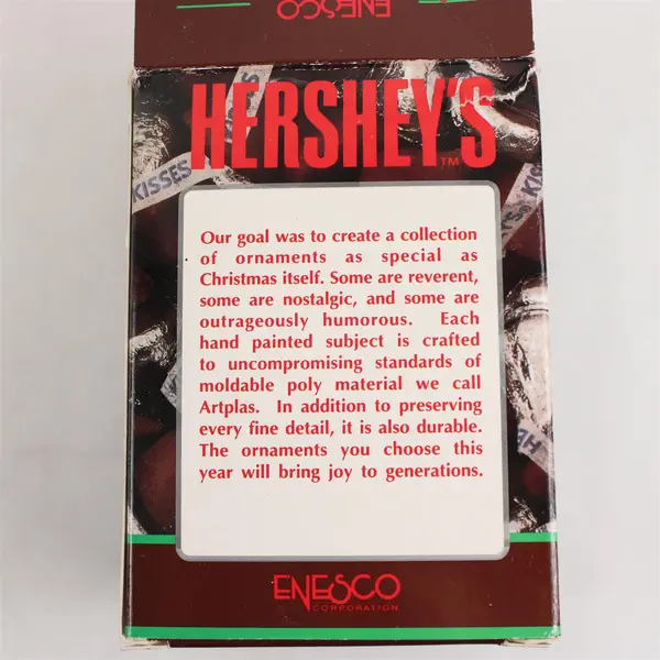 Enesco Hershey's Merry Kisses Christmas Ornament 1992 NOS