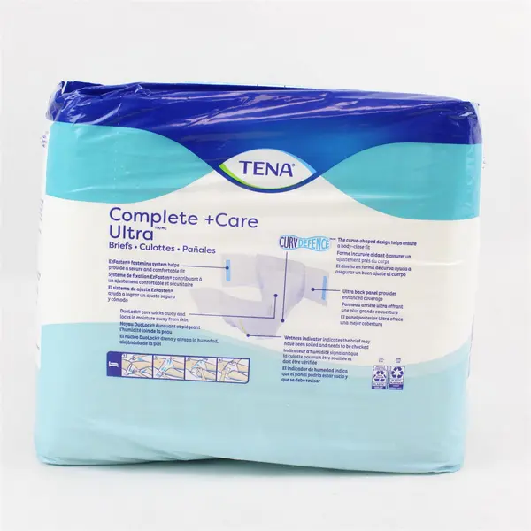 Pack of 20 Tena Complete +Care Ultra Incontinence Briefs Size Medium