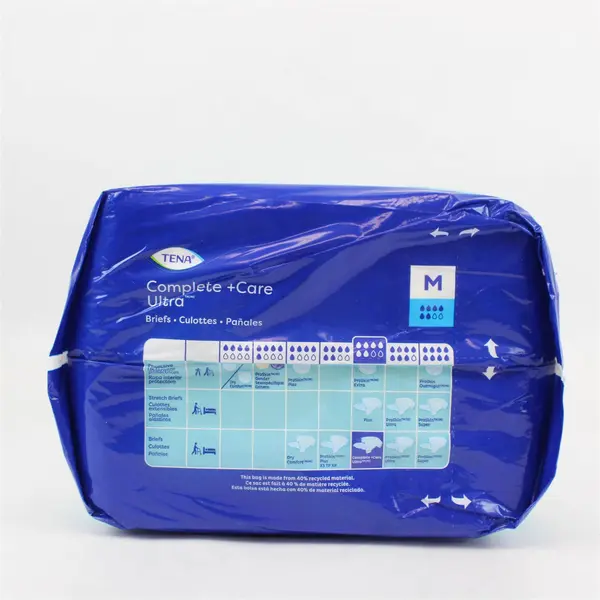 Pack of 20 Tena Complete +Care Ultra Incontinence Briefs Size Medium