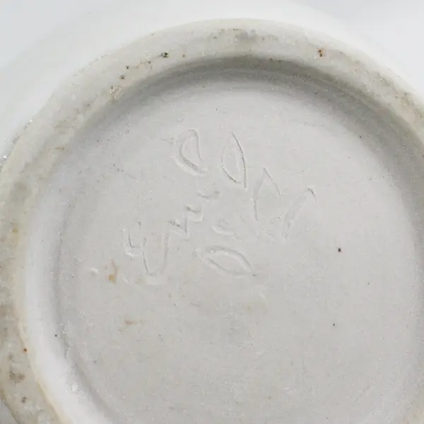 Signed Handmade Small Light Gray Ceramic Teapot 4.5"