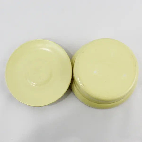Northington Vintage Butter Yellow Ceramic 8.5in Casserole Dish w/Lid