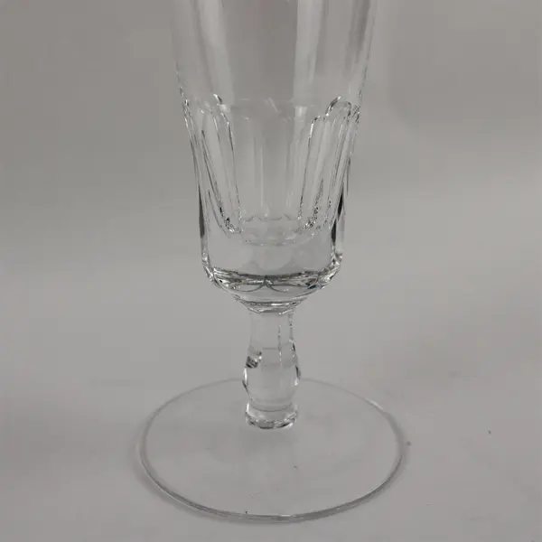Lot of 2 RCR 70's Vintage Crystal Champagne Flutes Clear