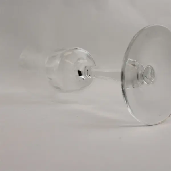 Set of 5 Vintage 60s Fostoria Georgian Crystal Stemmed Water Goblet