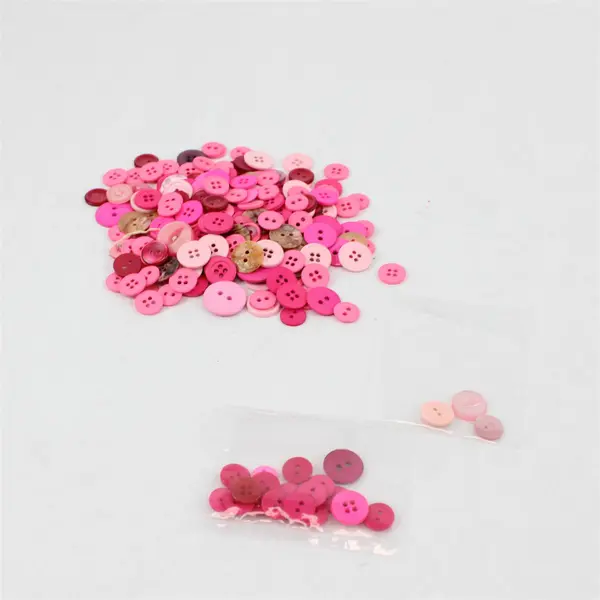 Lot of Assorted Pink & Red Sewing Buttons Craft Repair Collectible