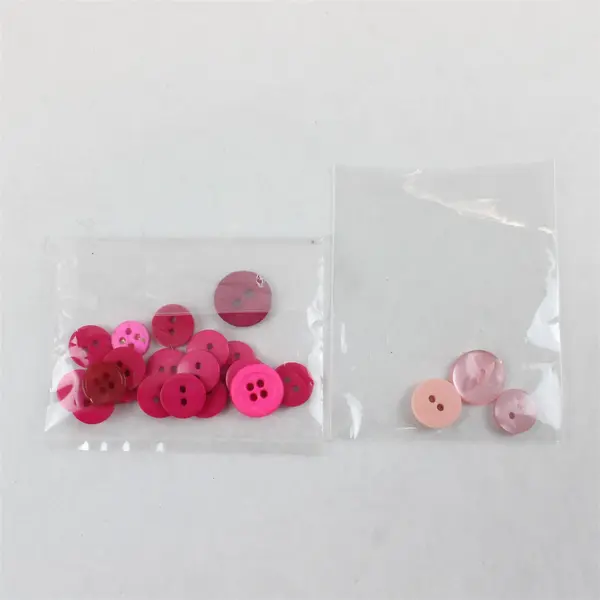 Lot of Assorted Pink & Red Sewing Buttons Craft Repair Collectible