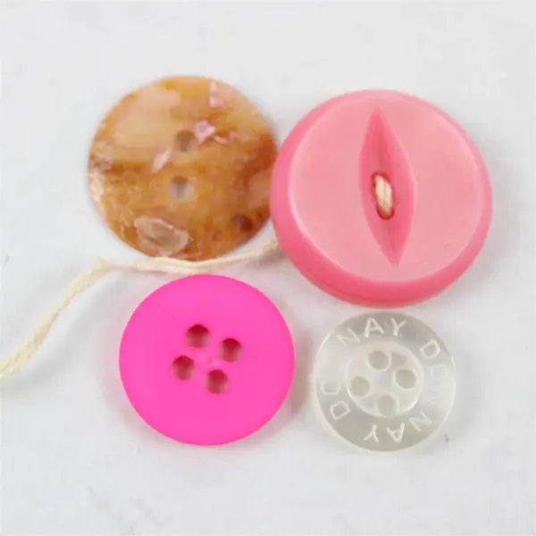 Lot of Assorted Pink & Red Sewing Buttons Craft Repair Collectible