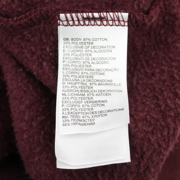 North Face Hoodie Mens 2XL Maroon Logo Pullover Sweatshirt