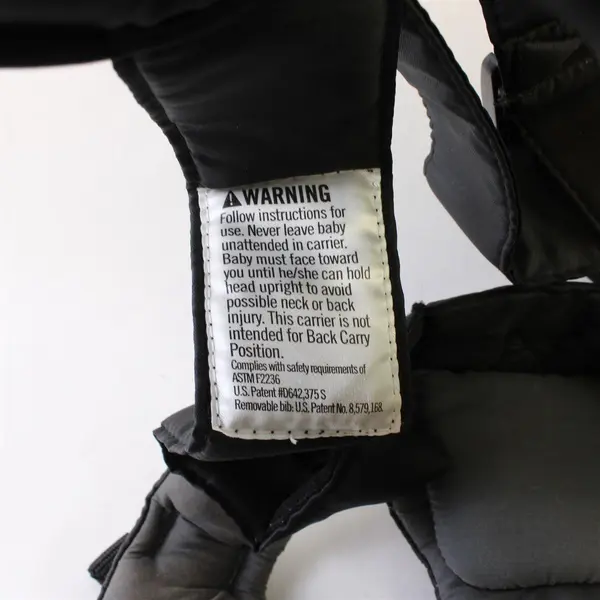 Infantino Adjustable Black Swift Baby Carrier for Infant 8-25lbs Front Pocket