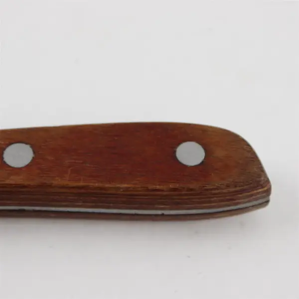 Vintage Japanese KitchenDelite 9in Stainless Steel Kitchen Knife Wood Handle