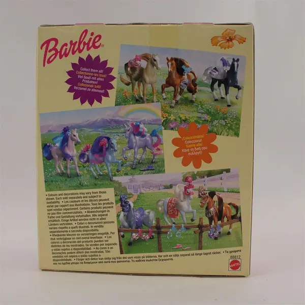 Mattel Barbie Mini Horse Trio Cream Brown Gray Magnificent Manes New In Box