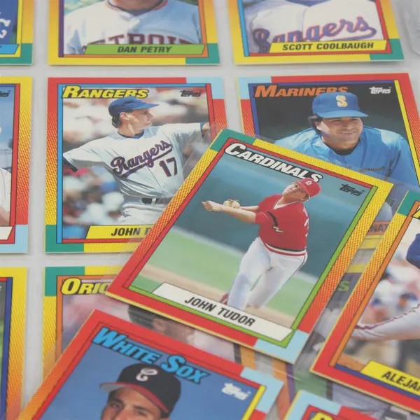 Lot of 72 TOPPS Baseball Trading Cards 1990