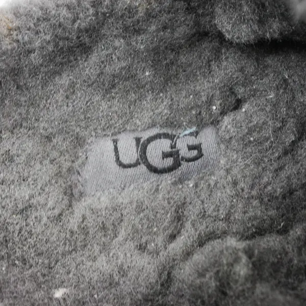 UGG Coquette Slide Slippers Women's Size 9 Black Lamb Fur