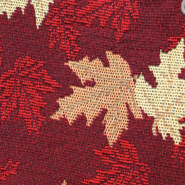 Vintage Autumn Maple Leaf Tapestry Beaded Top Handle Purse