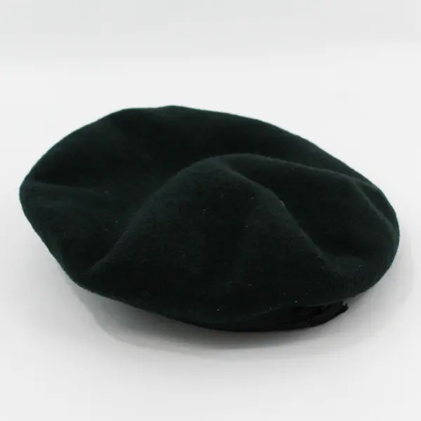 Unbranded Solid Dark Green Beret Hat French Style One Size Fits Most