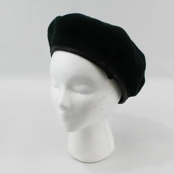 Unbranded Solid Dark Green Beret Hat French Style One Size Fits Most
