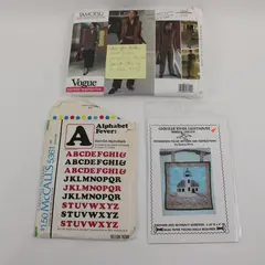 Lot 3 McCall's 5361 Vogue 1200 Coquille River Lighthouse Iron-On Set