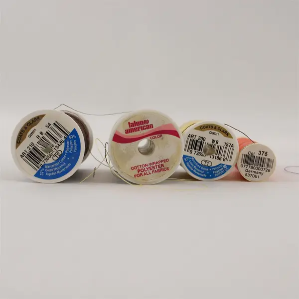 Lot of 9 Assorted Color Sewing Thread Spools Pre-Owned