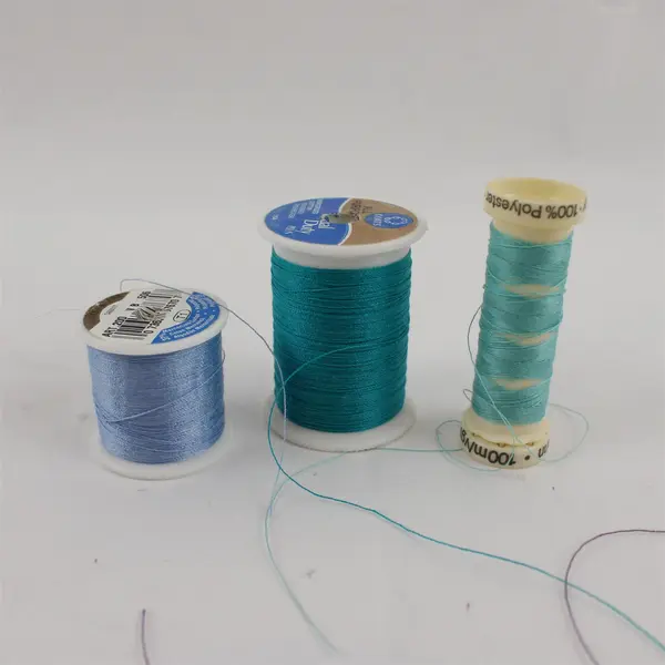 Lot of 9 Assorted Color Sewing Thread Spools Pre-Owned