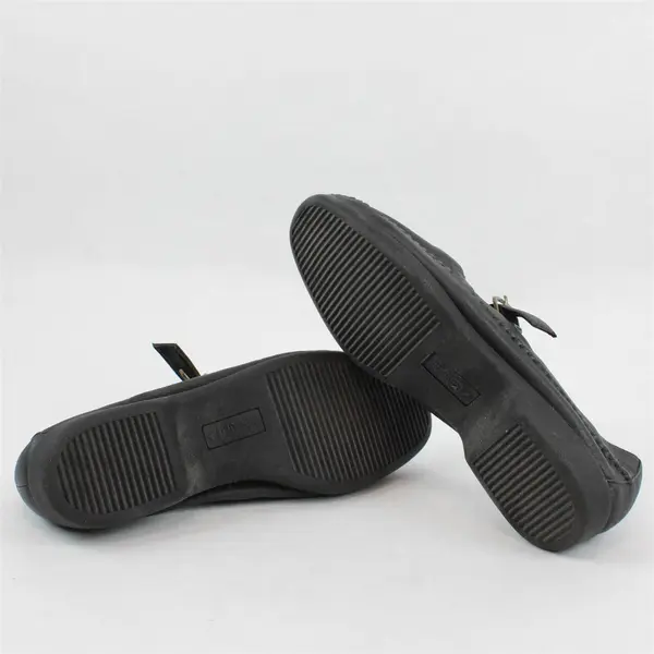 Active Air Women's Black Woven Leather Mary Jane Flats 8M