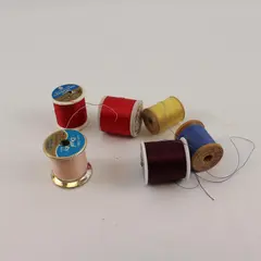 Lot 6 Sewing Thread Spools Mixed Brand J&P Coats Belding Corticelli