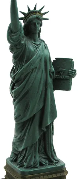 Harbor Lights Statue of Liberty Enlightening the World Resin Sculpture