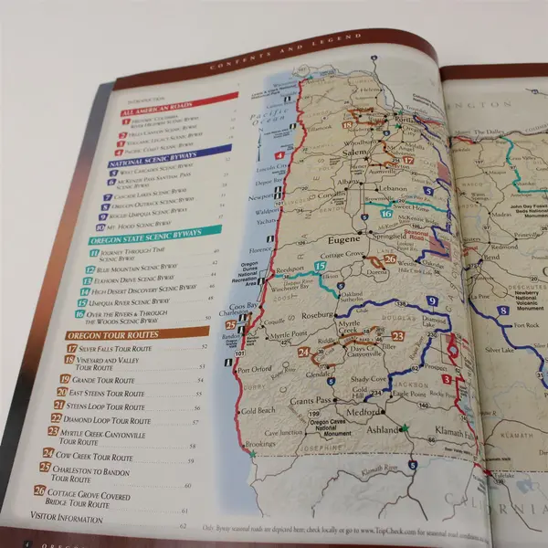 Travel Oregon Scenic Byways & Tour Routes A Driving Guide 2009 Paperback Good