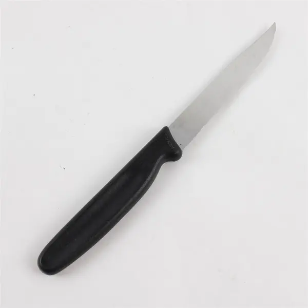 Vintage Ginsu 2000 Steak Knife Serrated Stainless Steel Black Handle