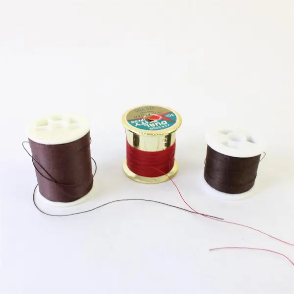 Lot of 9 Sewing Thread Spools Assorted Colors Partial Spools Pre-Owned