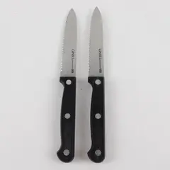 Set of 2 Ginsu 4.5" Stainless Steel Blade Paring Knife Set