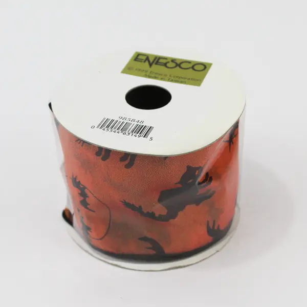 Lot of 3 Vintage Enesco Sheer Ribbon Spools 3"W Halloween Theme 1999, #985848 