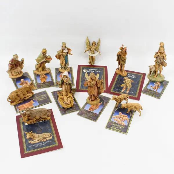 1991 Roman Fontanini Nativity Figurine Set With Booklets