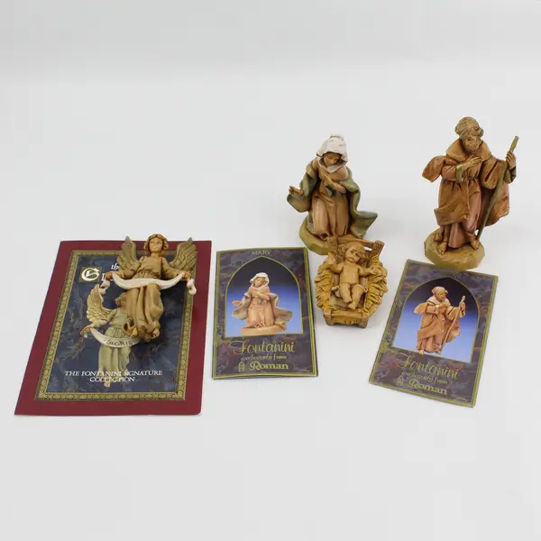 1991 Roman Fontanini Nativity Figurine Set With Booklets