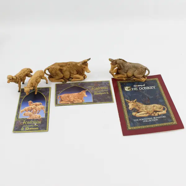 1991 Roman Fontanini Nativity Figurine Set With Booklets