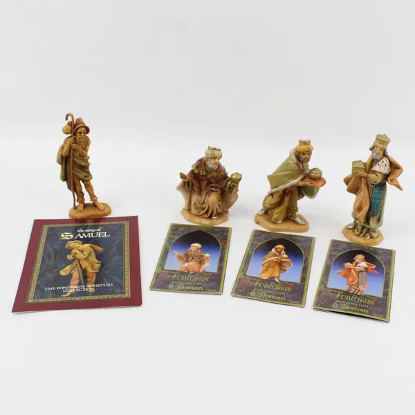 1991 Roman Fontanini Nativity Figurine Set With Booklets